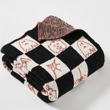 Spooky Checkerboard Blanket