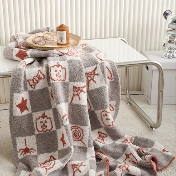 Spooky Checkerboard Blanket