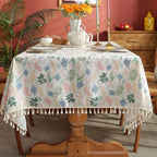 Spring Day Tassel Table Cloth