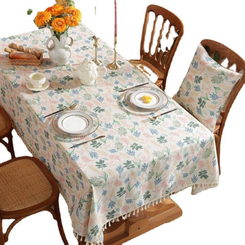 Spring Day Tassel Table Cloth