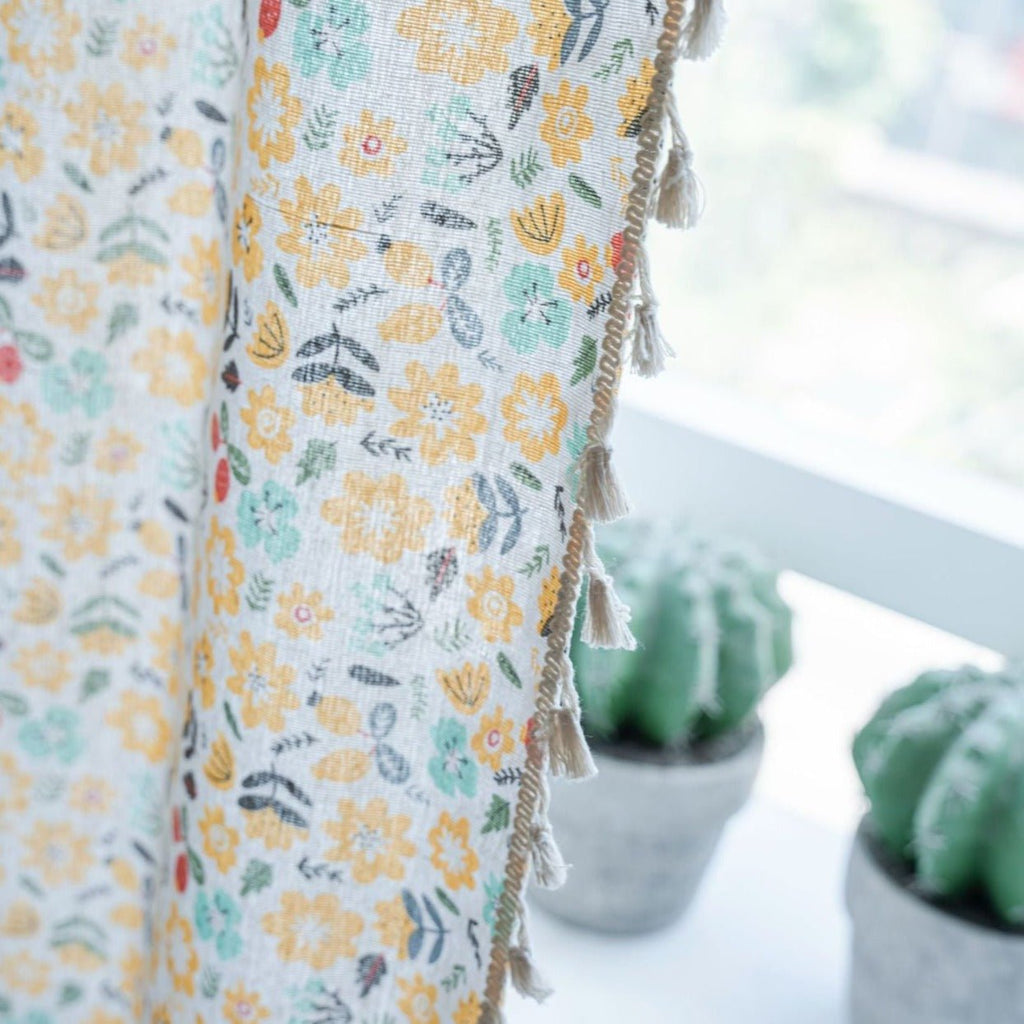 Spring Time Tassel Curtain
