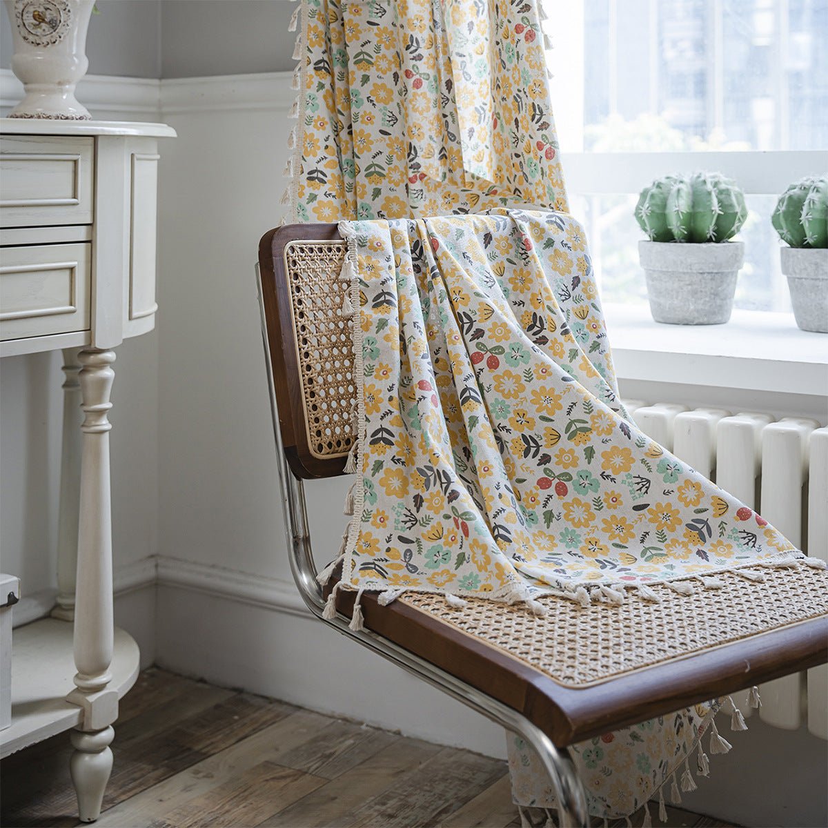 Spring Time Tassel Curtain