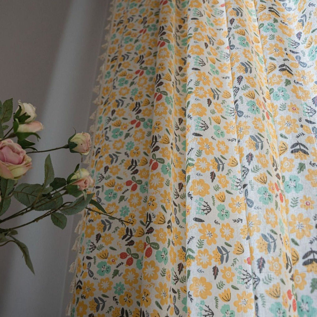 Spring Time Tassel Curtain