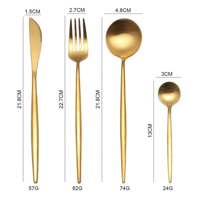 Matt Minimalist Cutlery Set