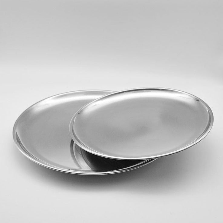 Stainless Steel Round Serving Tray