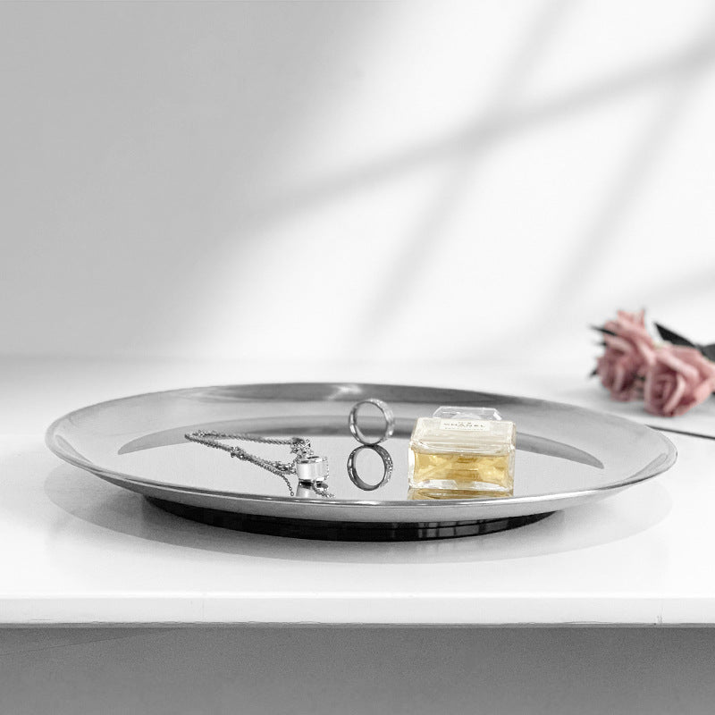 Stainless Steel Round Serving Tray