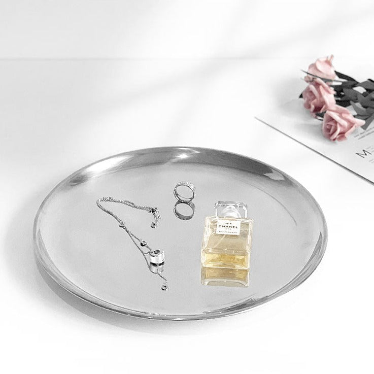 Stainless Steel Round Serving Tray