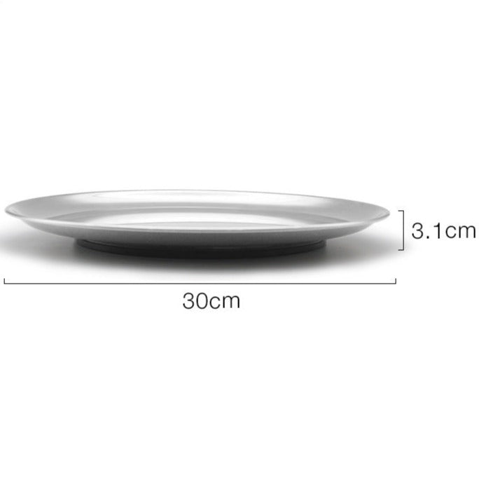 Stainless Steel Round Serving Tray