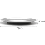 Stainless Steel Round Serving Tray