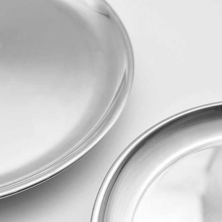 Stainless Steel Round Serving Tray