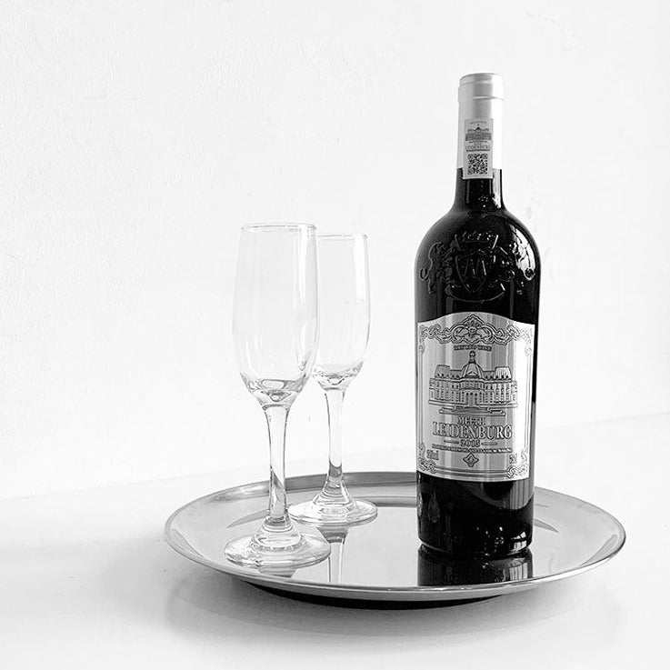 Stainless Steel Round Serving Tray