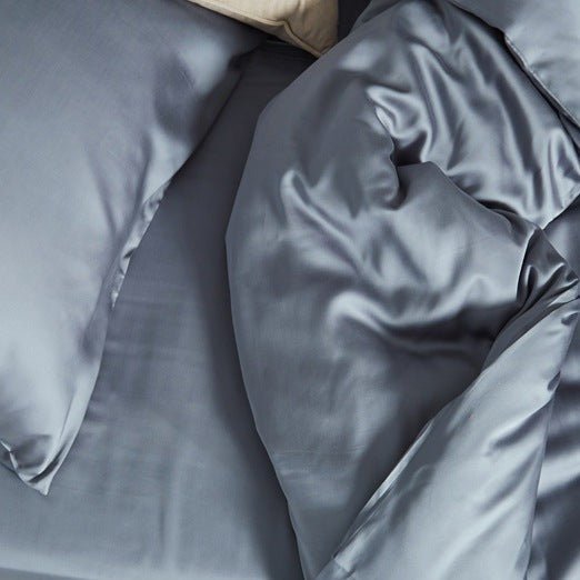 Steel Blue Lyocell Flat Sheet - FINAL SALE
