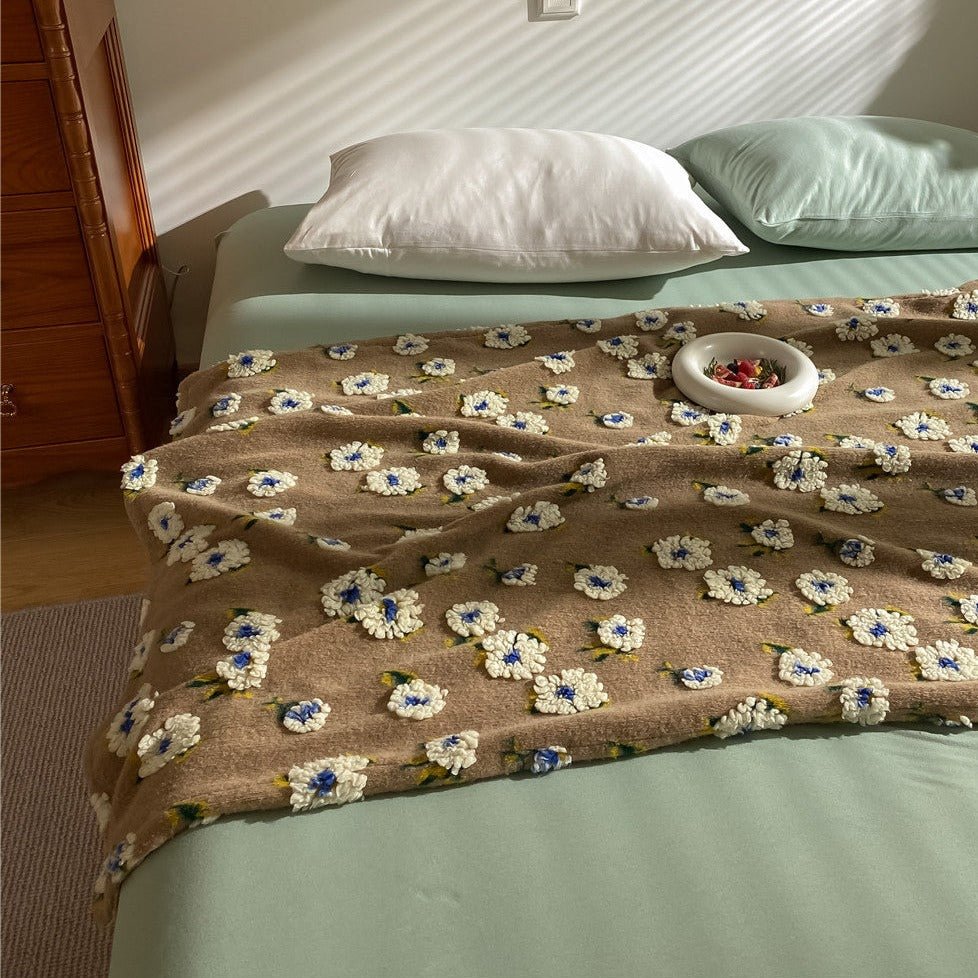 Stitched Floral Blanket