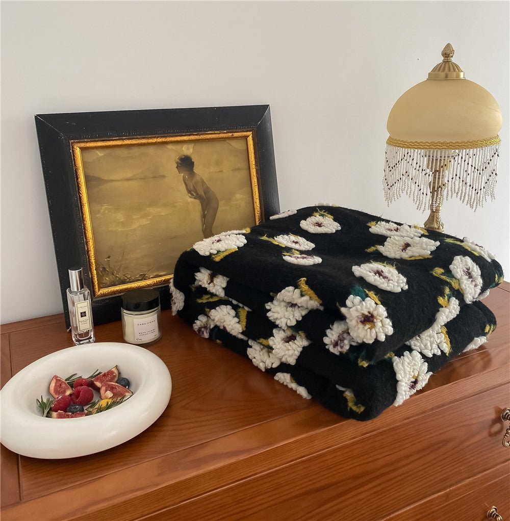 Stitched Floral Blanket