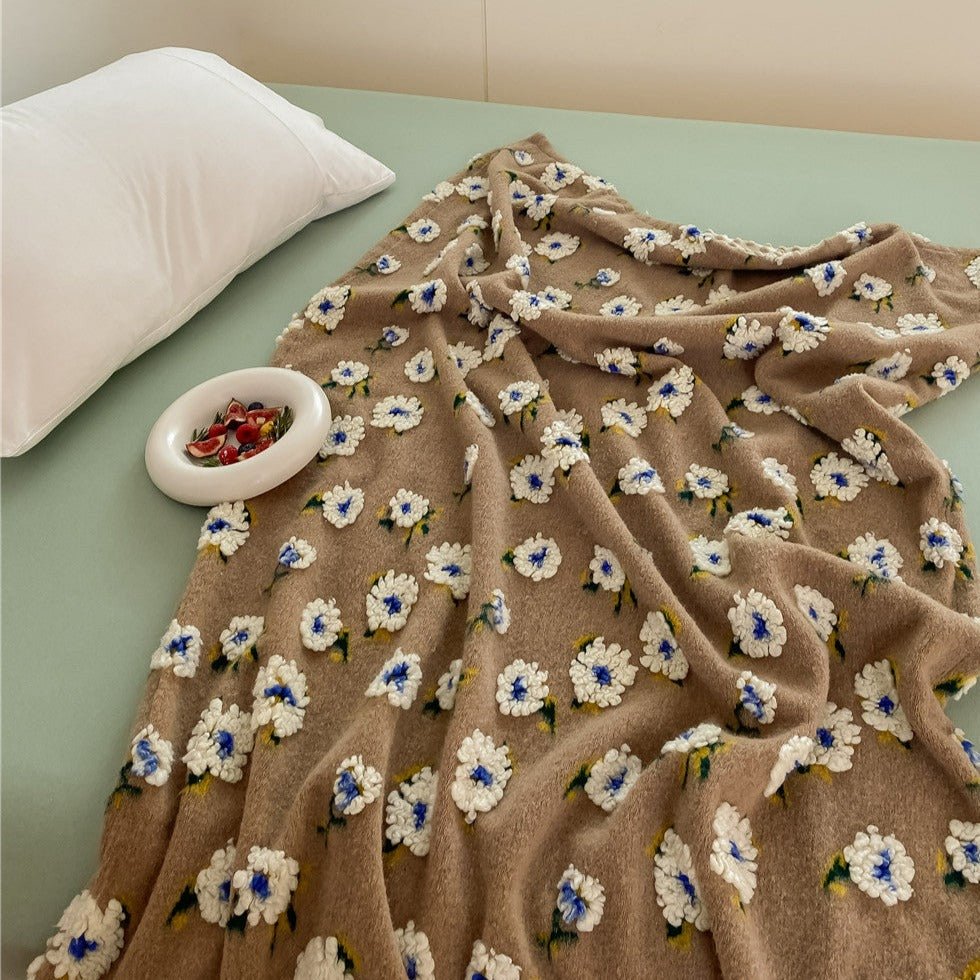 Stitched Floral Blanket