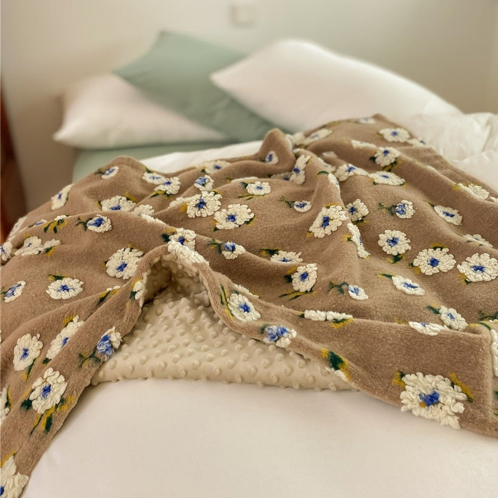 Stitched Floral Blanket