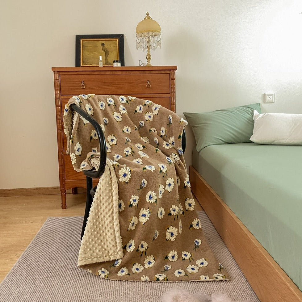 Stitched Floral Blanket