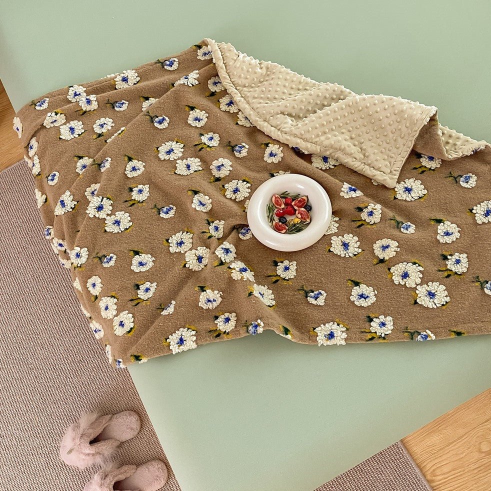 Stitched Floral Blanket