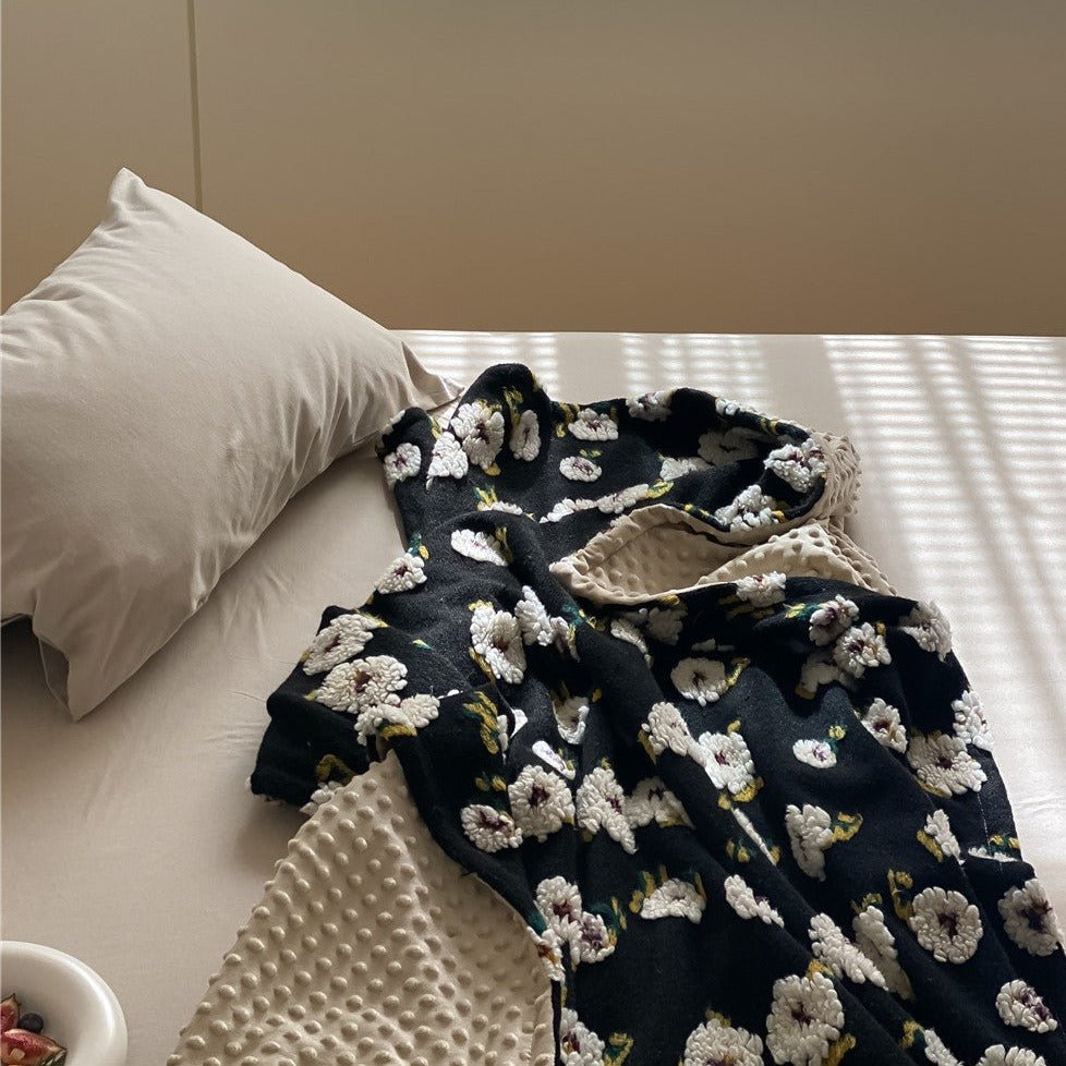 Stitched Floral Blanket