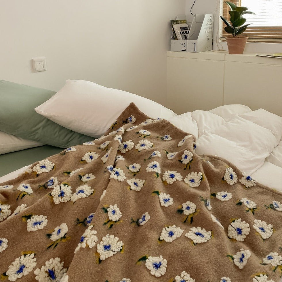Stitched Floral Blanket