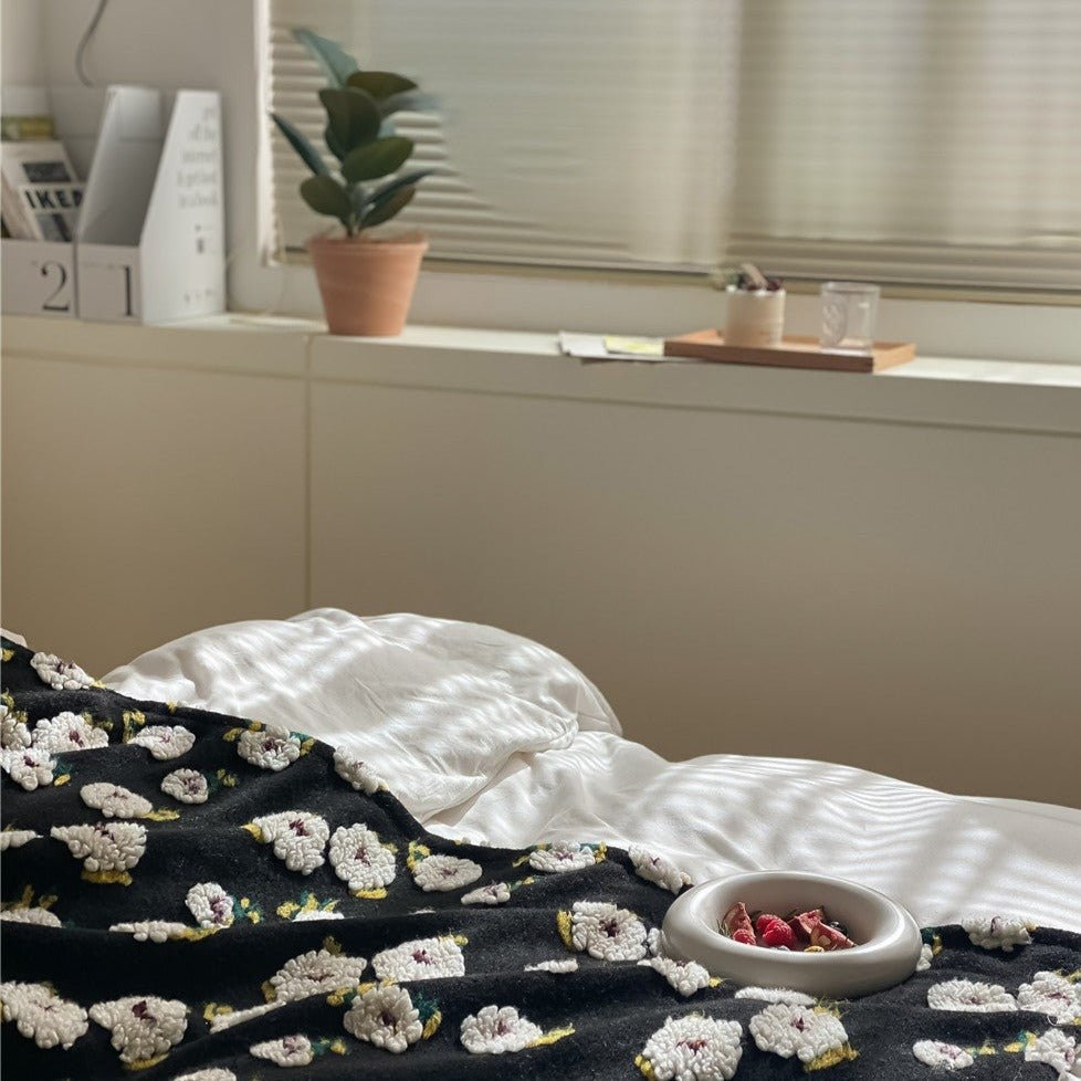Stitched Floral Blanket
