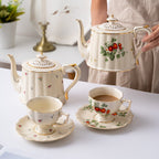 Strawberries Tea Cup & Pot