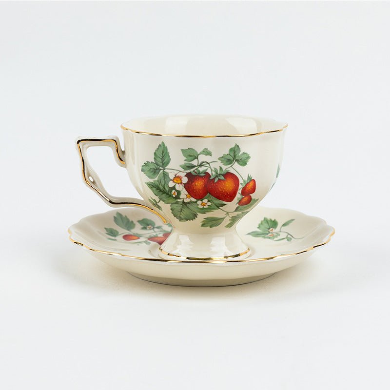 Strawberries Tea Cup & Pot