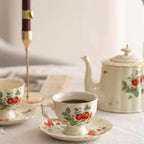 Strawberries Tea Cup & Pot