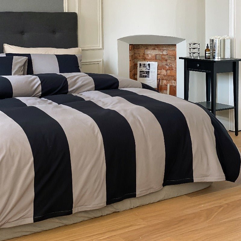 Summer Love Striped Bedding Quilt Cover Set - FINAL SALE