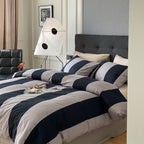 Summer Love Striped Bedding Quilt Cover Set