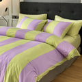 Summer Love Striped Bedding Quilt Cover Set
