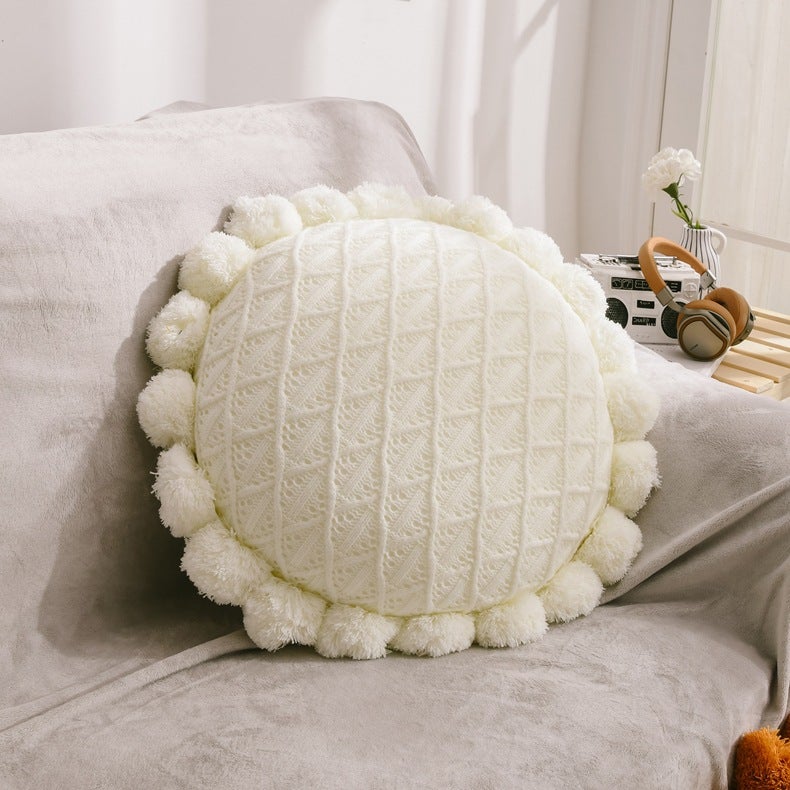 Sunflower Pom Pom Cushions - FINAL SALE