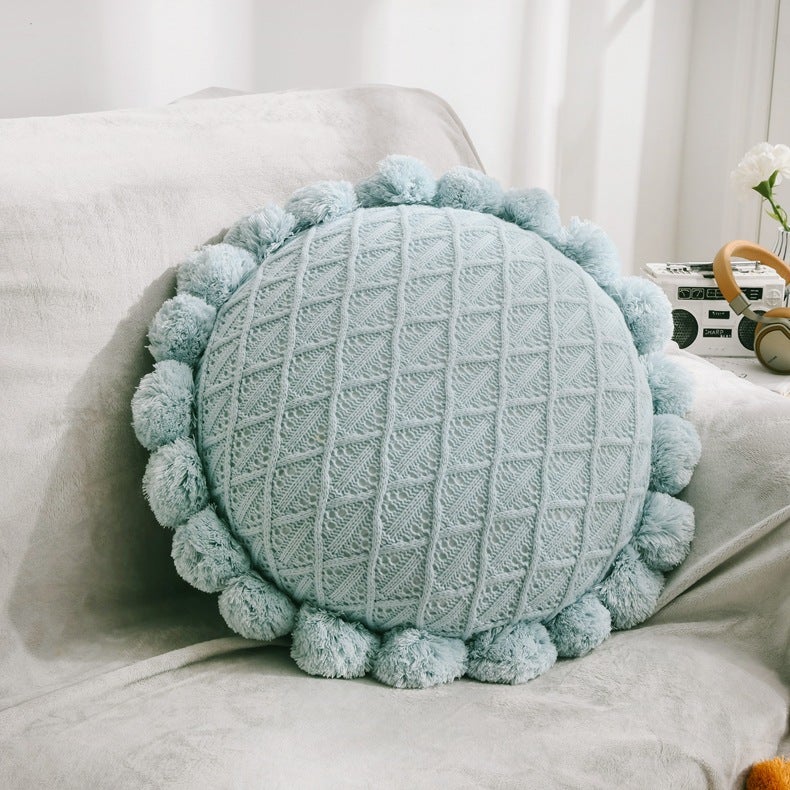 Sunflower Pom Pom Cushions - FINAL SALE