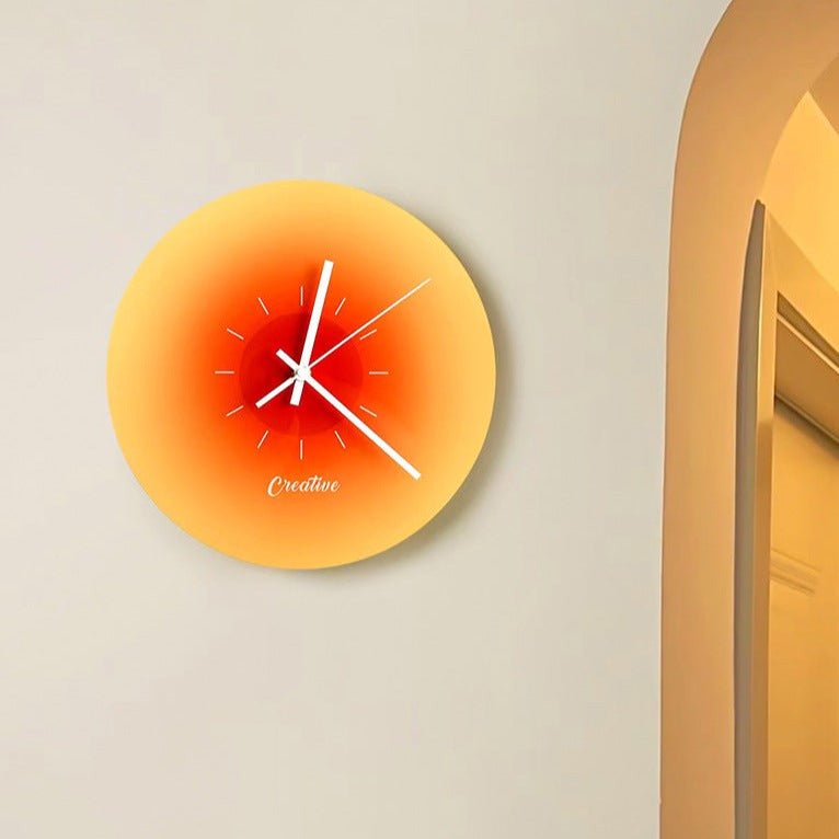 Sunset Silhouette Clock