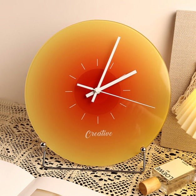 Sunset Silhouette Clock