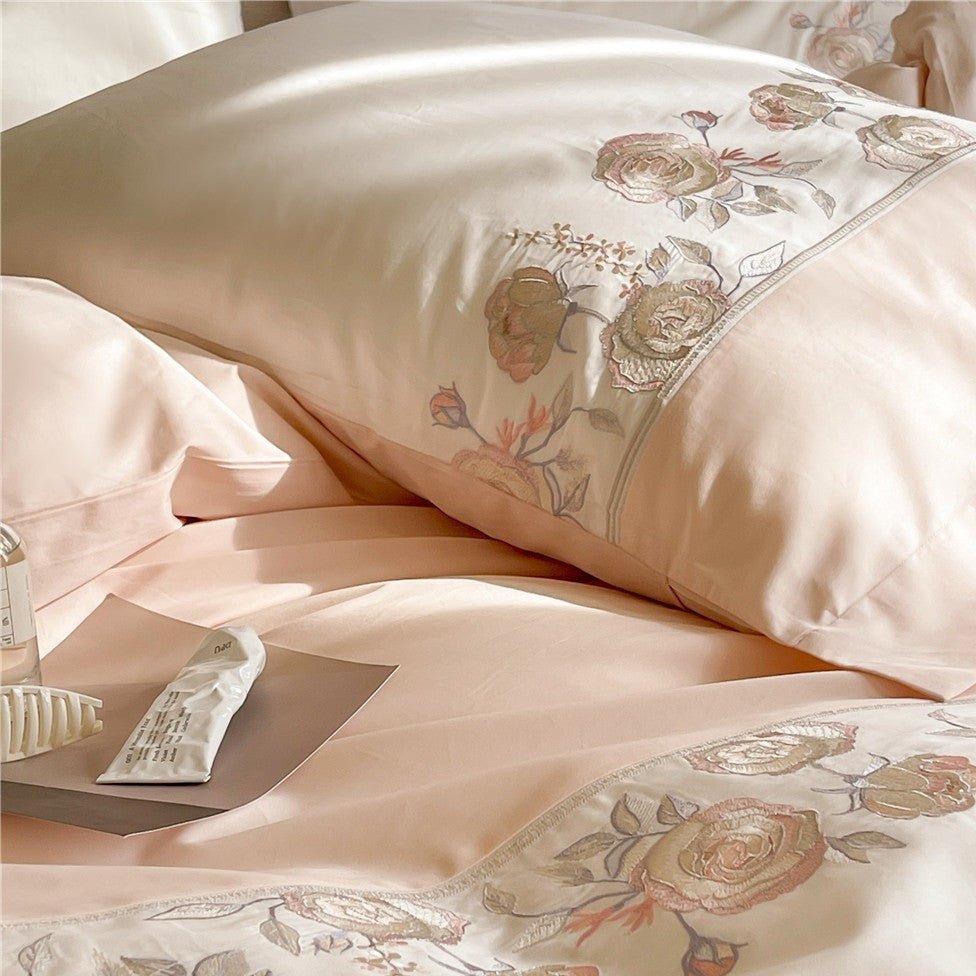 Sweet Blush Peony Quilt Cover & Flat Sheet - FINAL SALE
