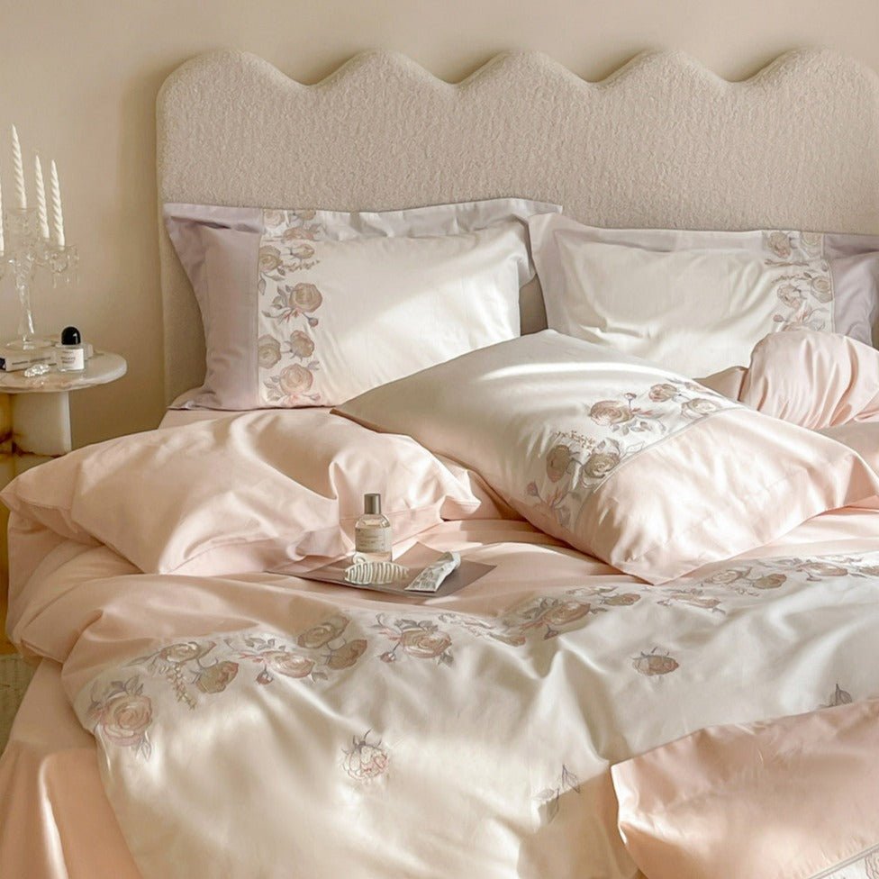 Sweet Blush Peony Quilt Cover & Flat Sheet - FINAL SALE