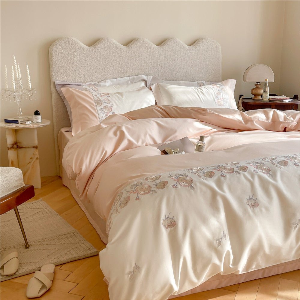 Sweet Blush Peony Quilt Cover & Flat Sheet - FINAL SALE