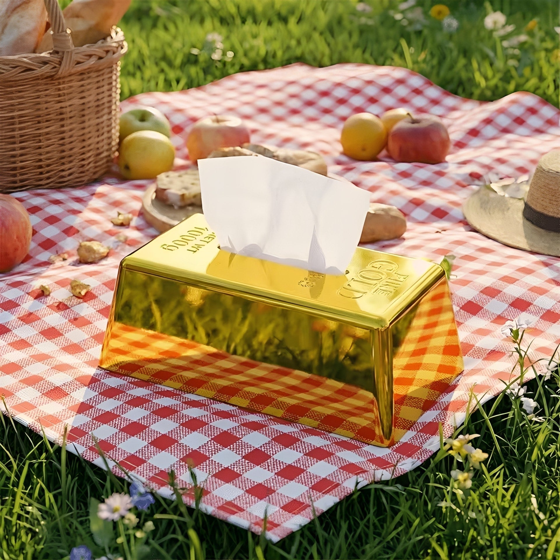 Sterling Gold Tissue Box