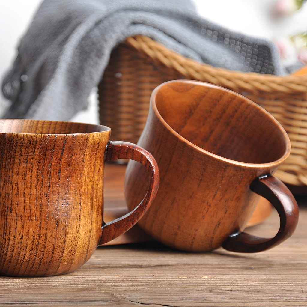 Yuki Wood Coffee Cup Set