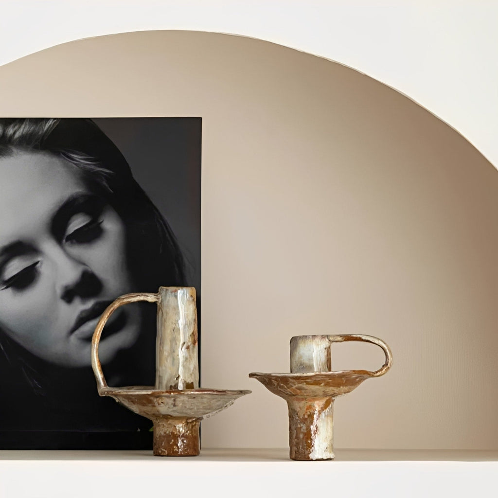 Kava Ceramic Retro Chamberstick