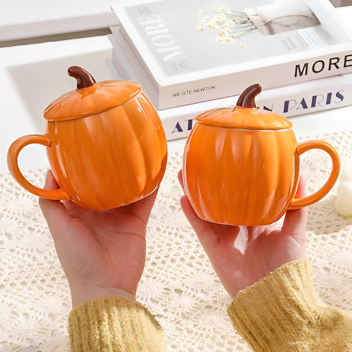 Pippa Ceramic Pumpkin Mug