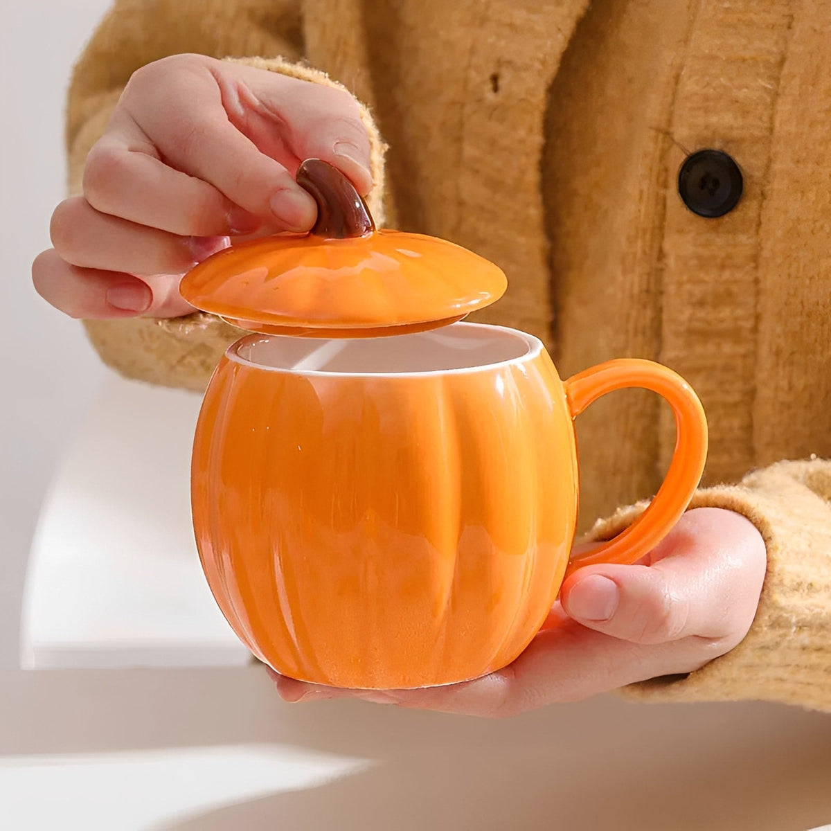 Pippa Ceramic Pumpkin Mug