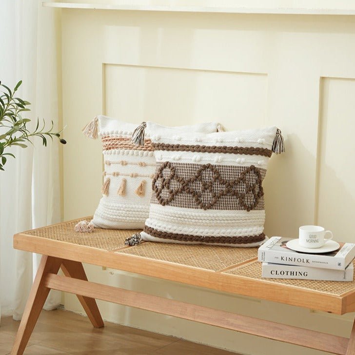 Tassel Embroidered Cushion