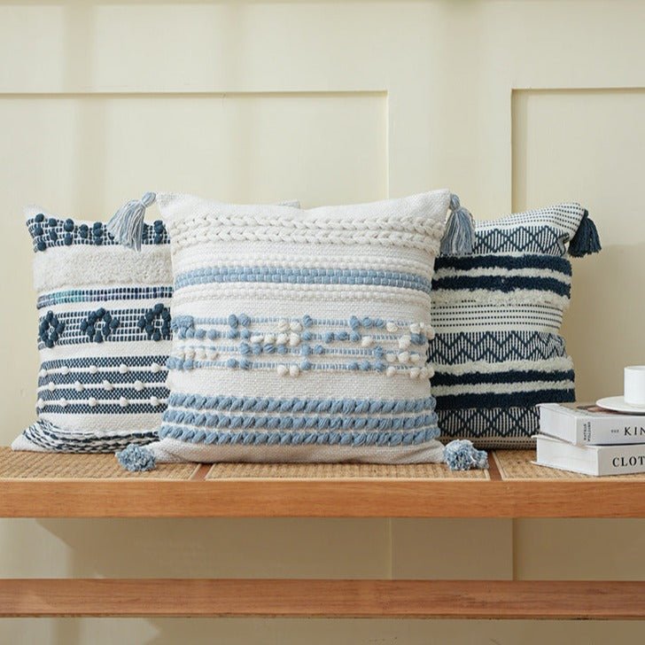 Tassel Embroidered Cushion