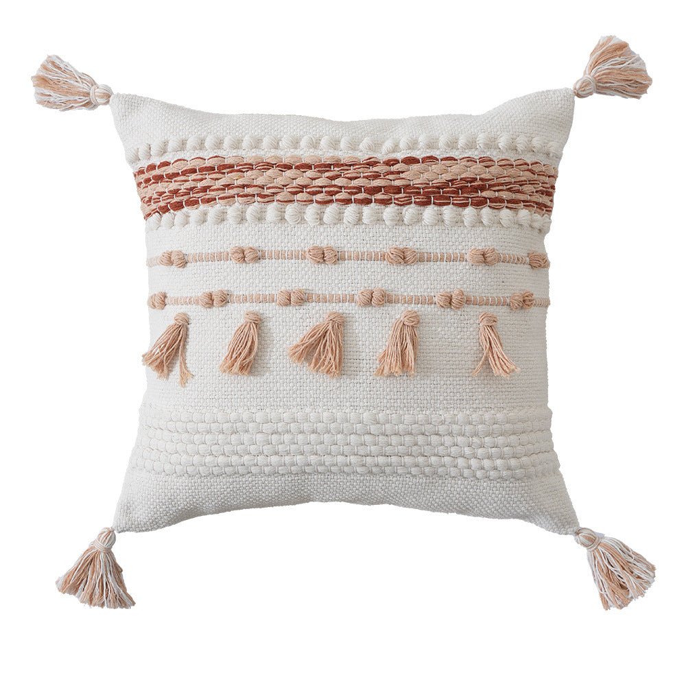 Tassel Embroidered Cushion