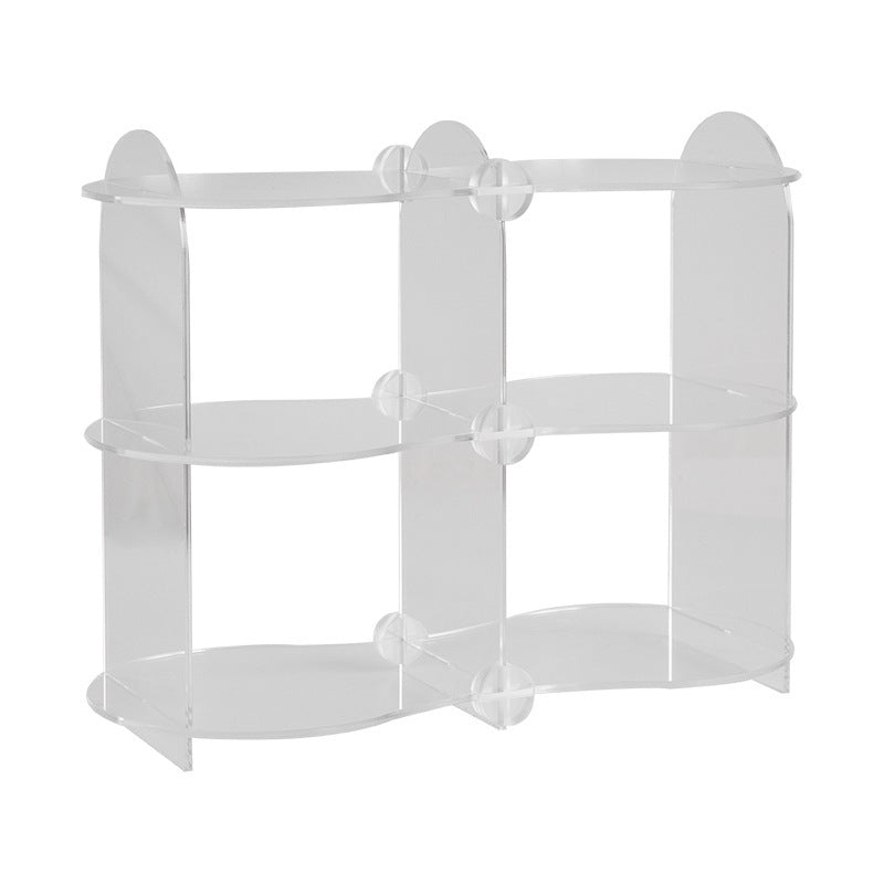 Three-Story Wavy Acrylic Organizer