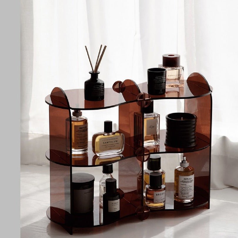 Three-Story Wavy Acrylic Organizer