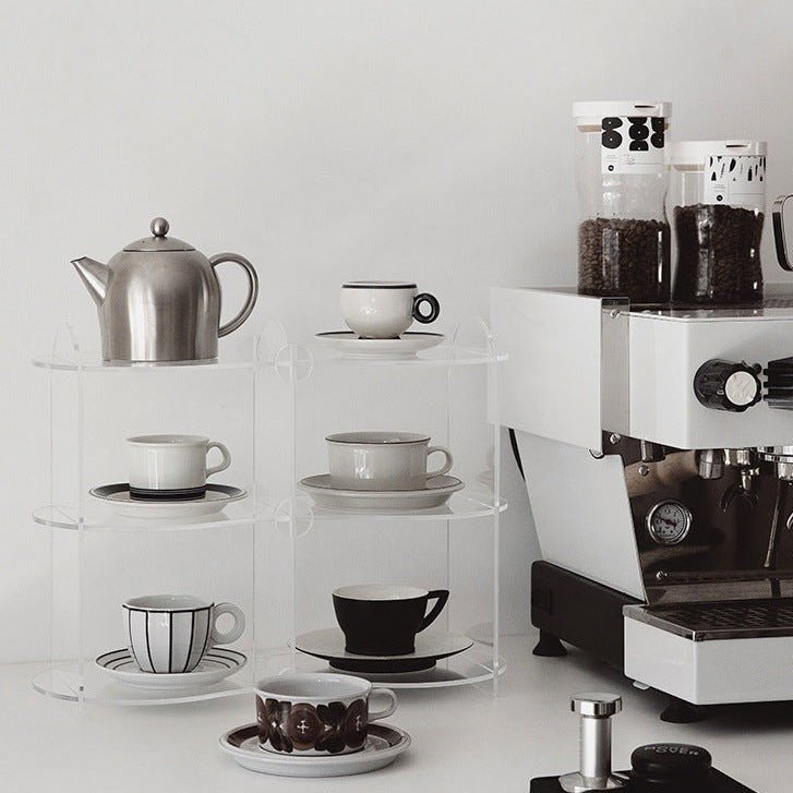 Three-Story Wavy Acrylic Organizer