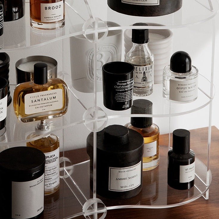Three-Story Wavy Acrylic Organizer